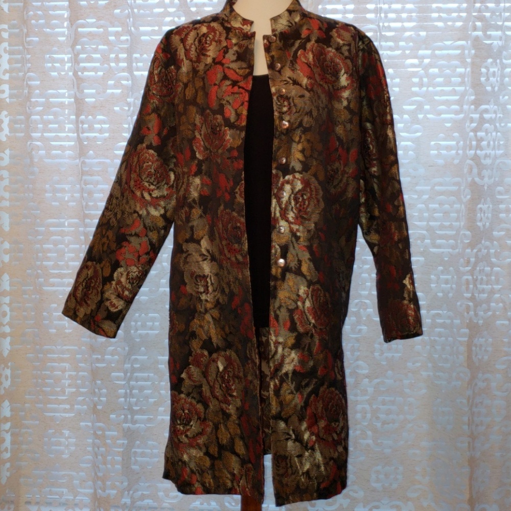 Chico's Floral Tapestry Jackey